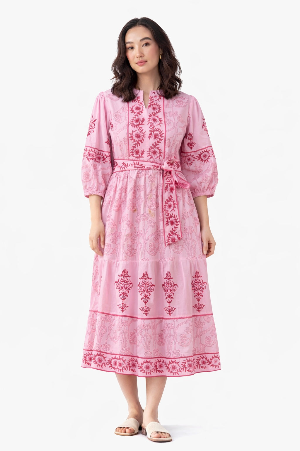 Camellia Midi Dress – Cyclamen