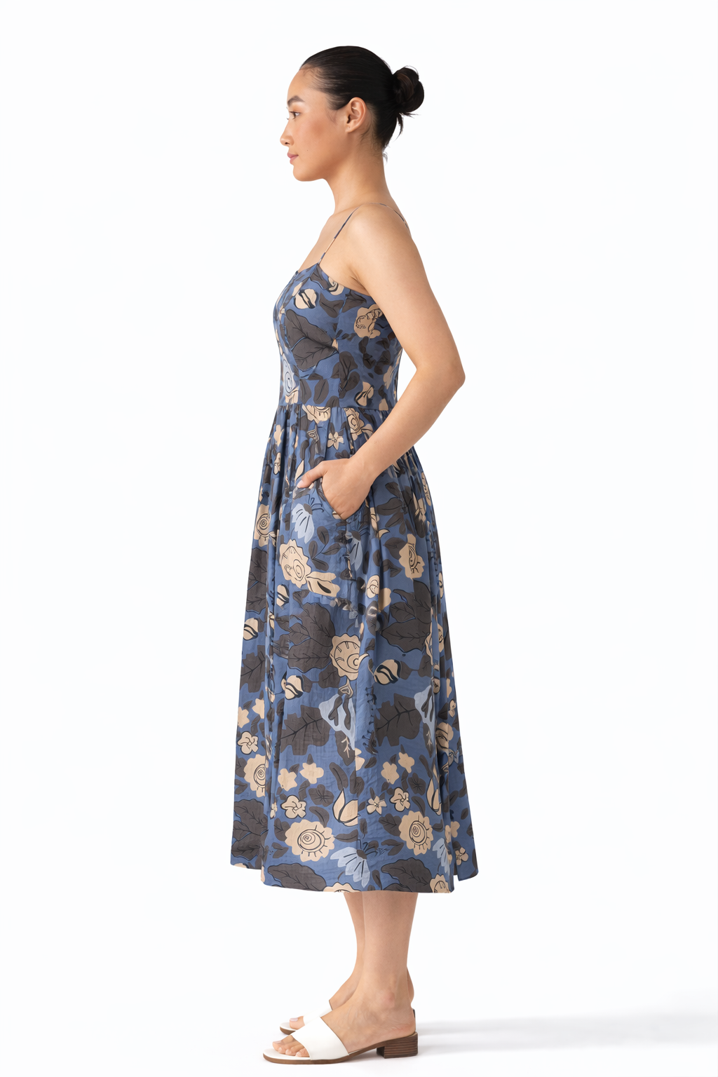 Floral Graffiti Slip Dress
