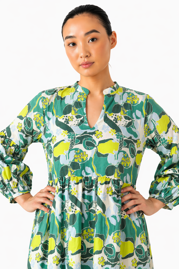 Green Cosmos Dress