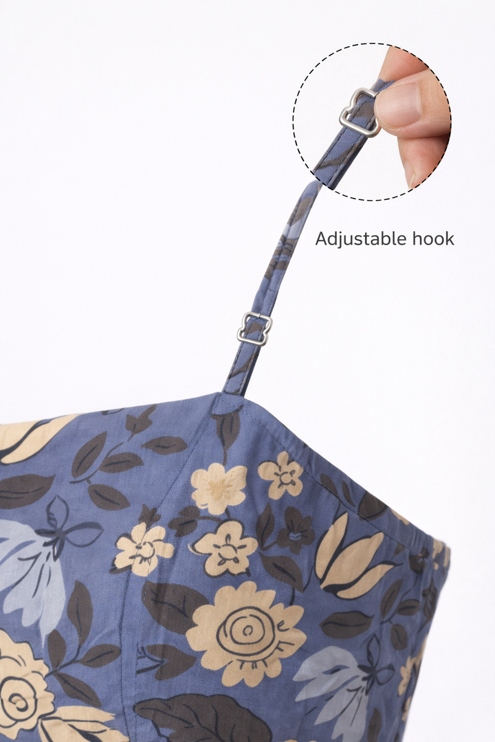 Floral Graffiti Slip Dress