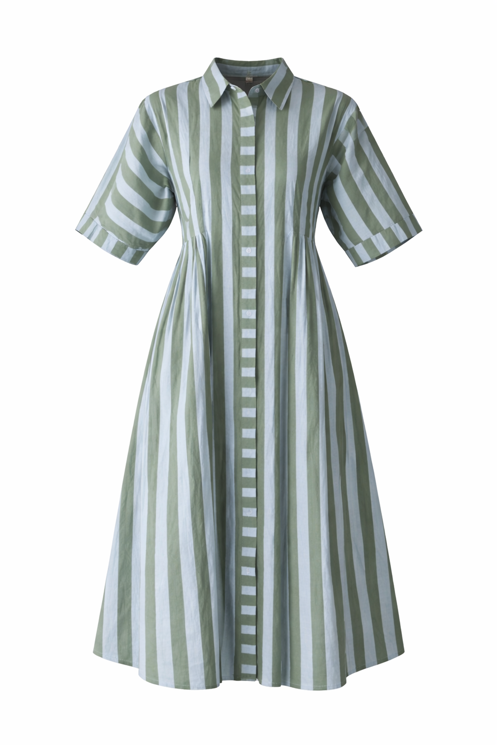 Sage stripe Dress