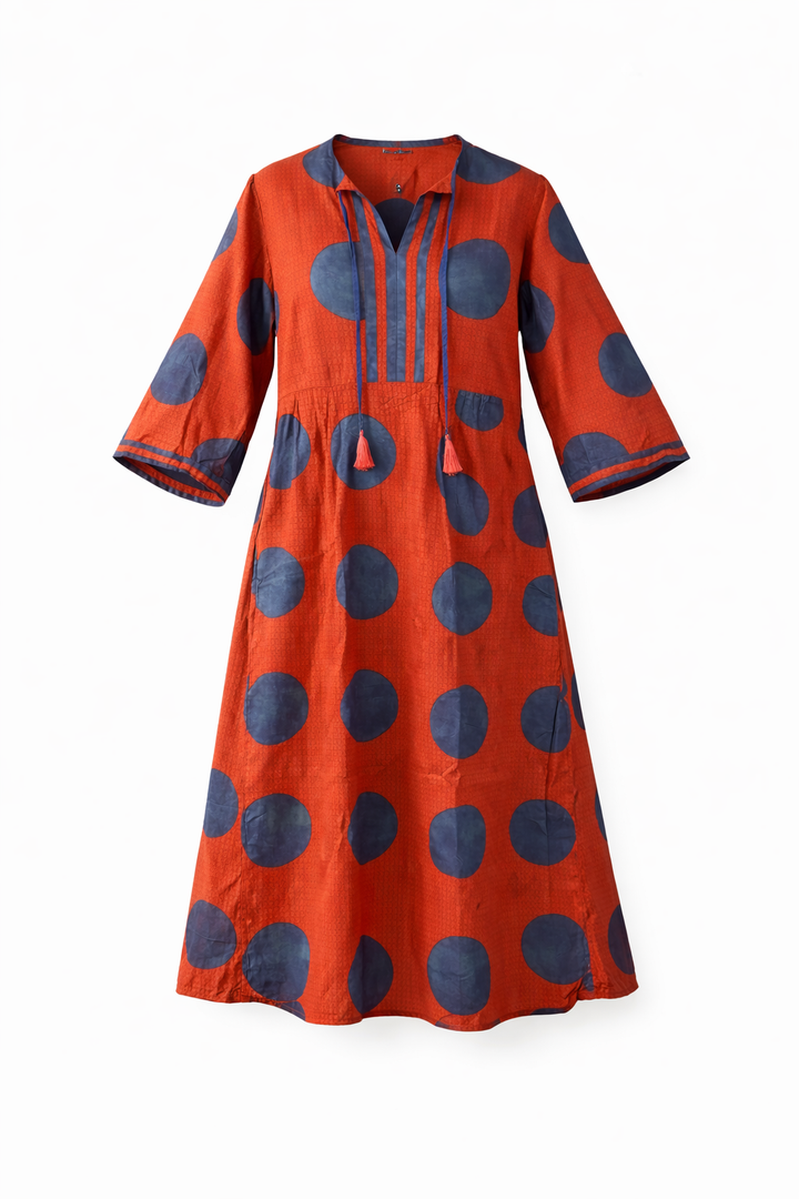 Rust Aura Midi Dress