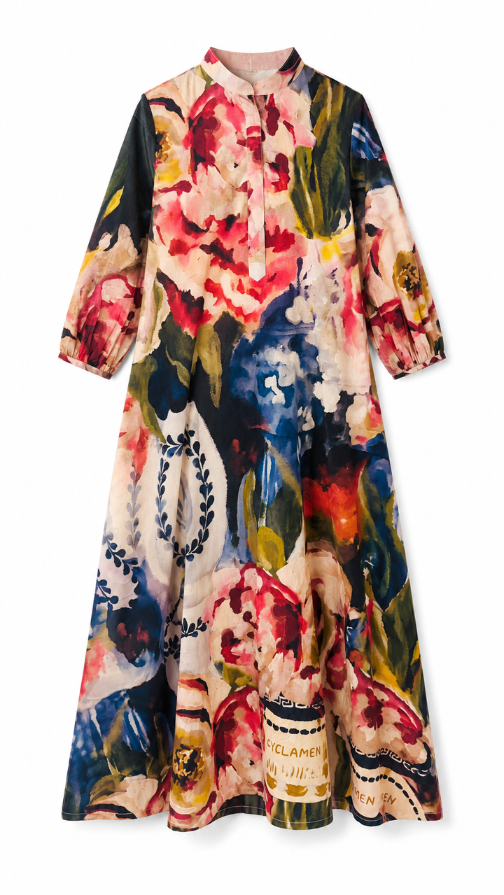 Oilpaint Garden Dress