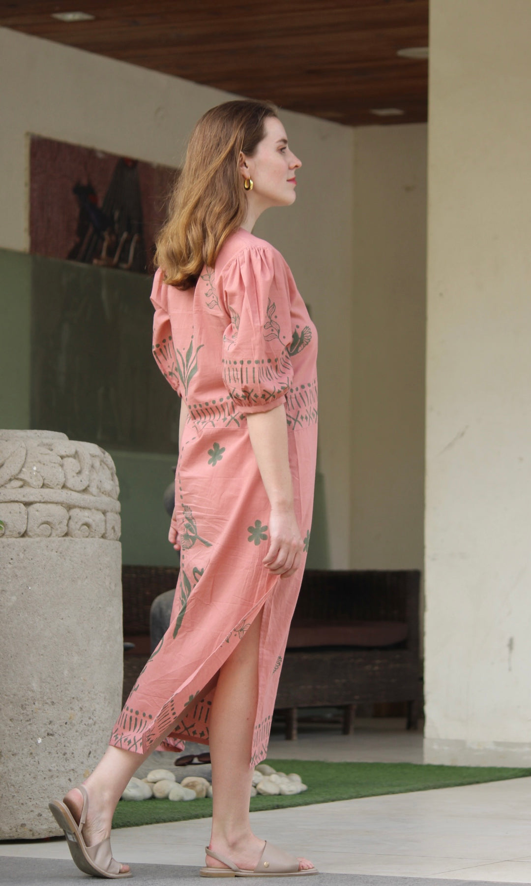 Ruffled Midi Dress