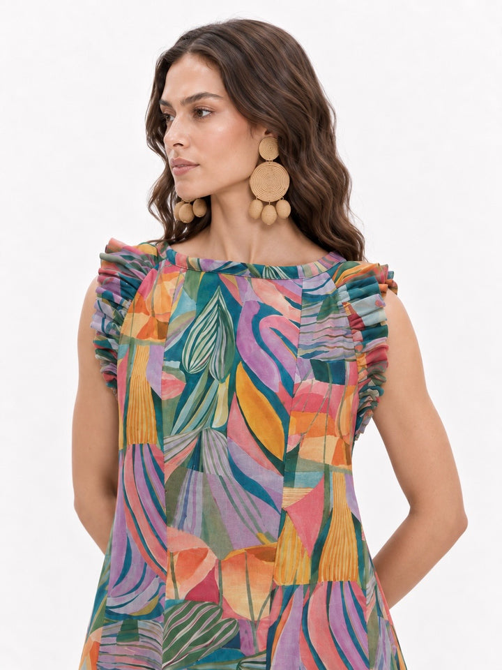 Art Pop Maxi Dress