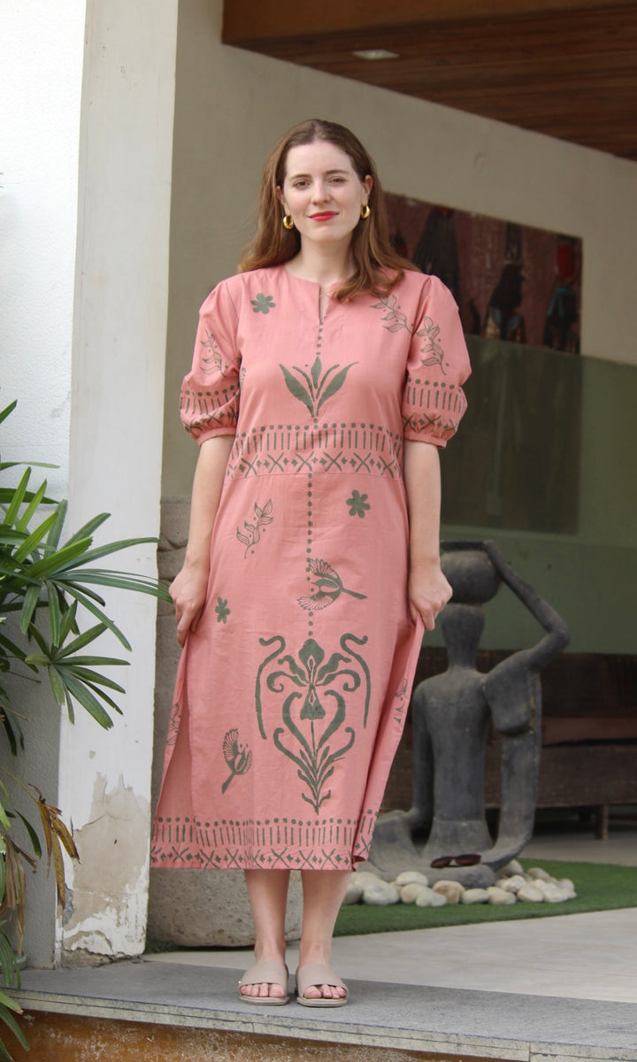 Ruffled Midi Dress
