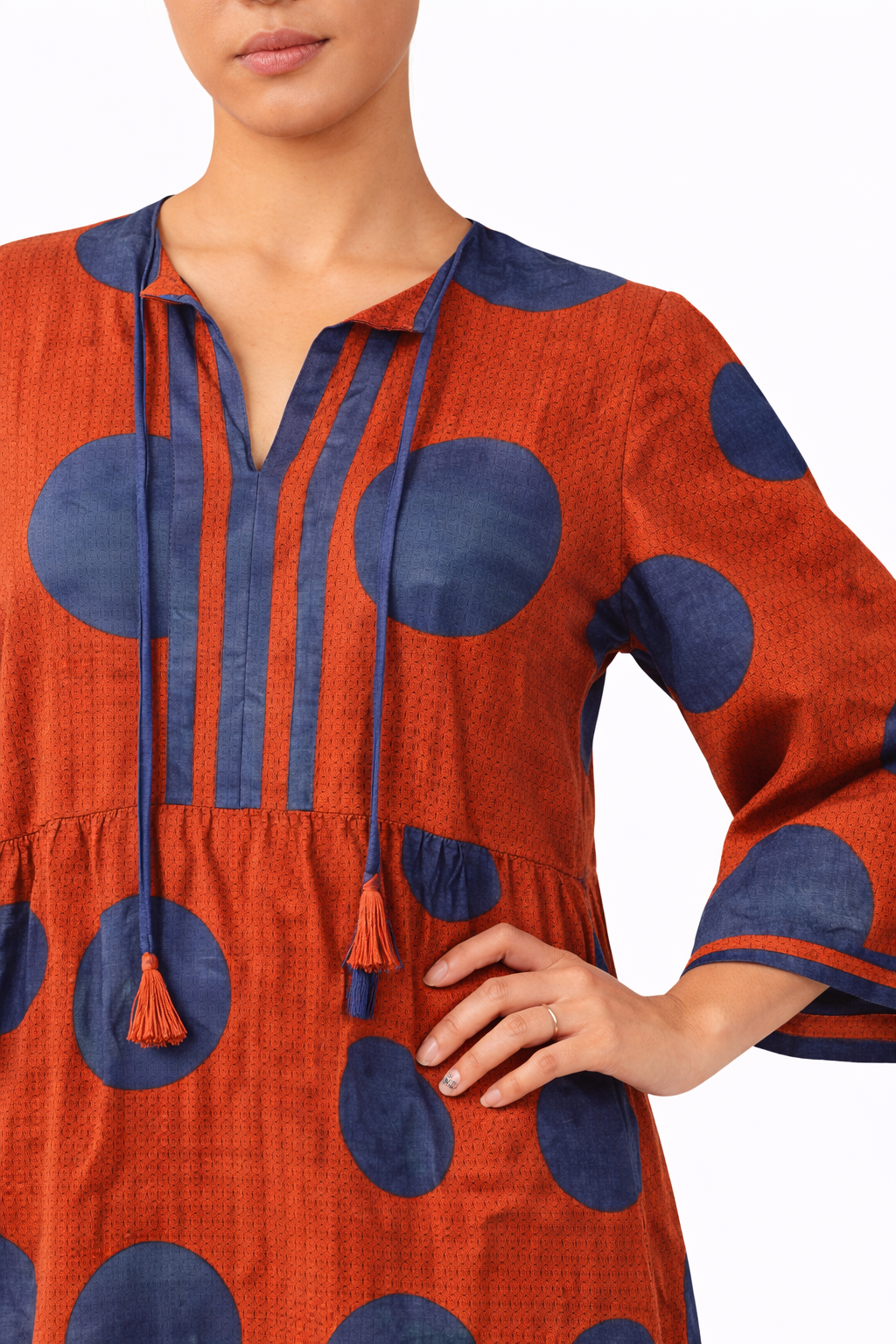 Rust Aura Midi Dress