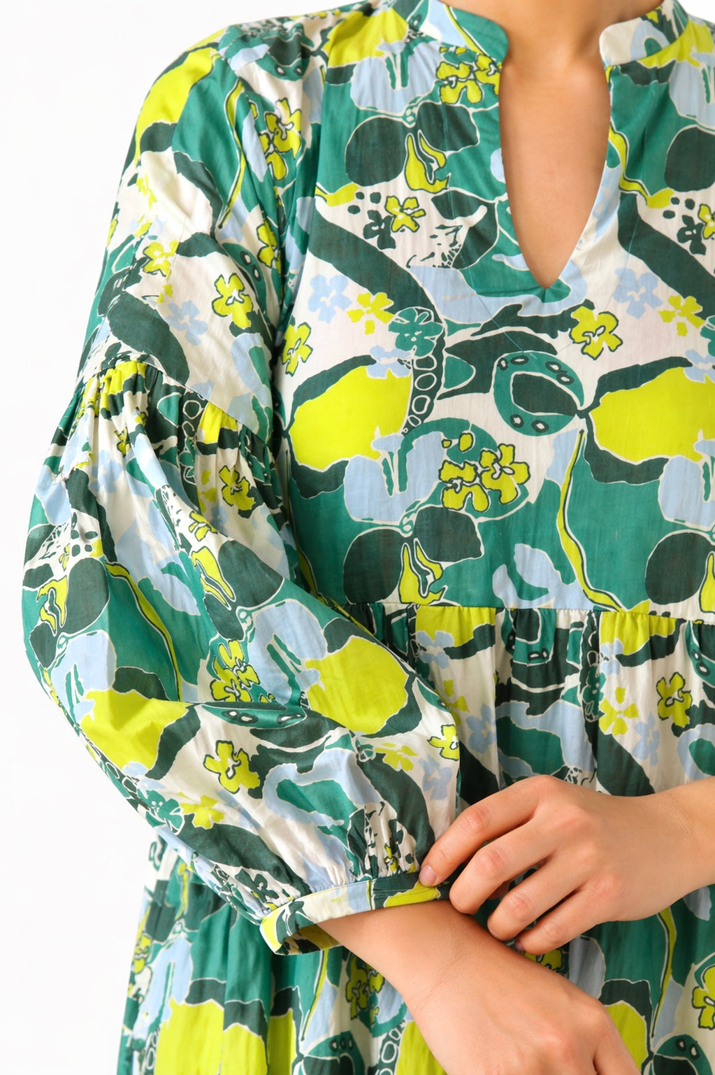 Green Cosmos Dress