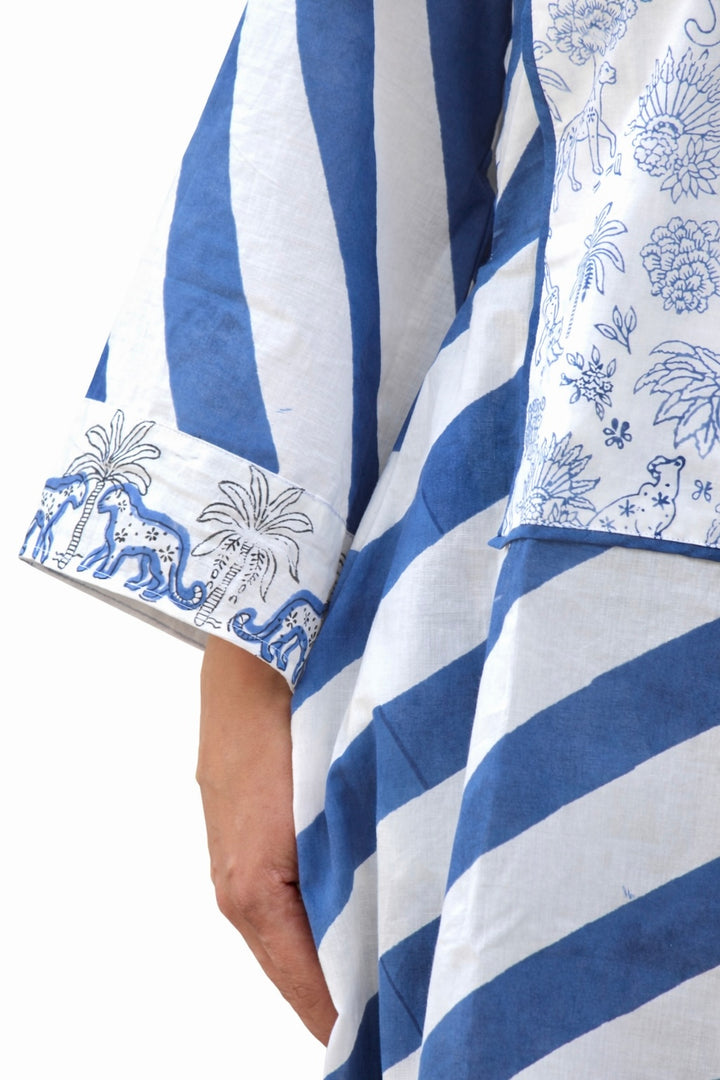Azure Safari Stripe Dress