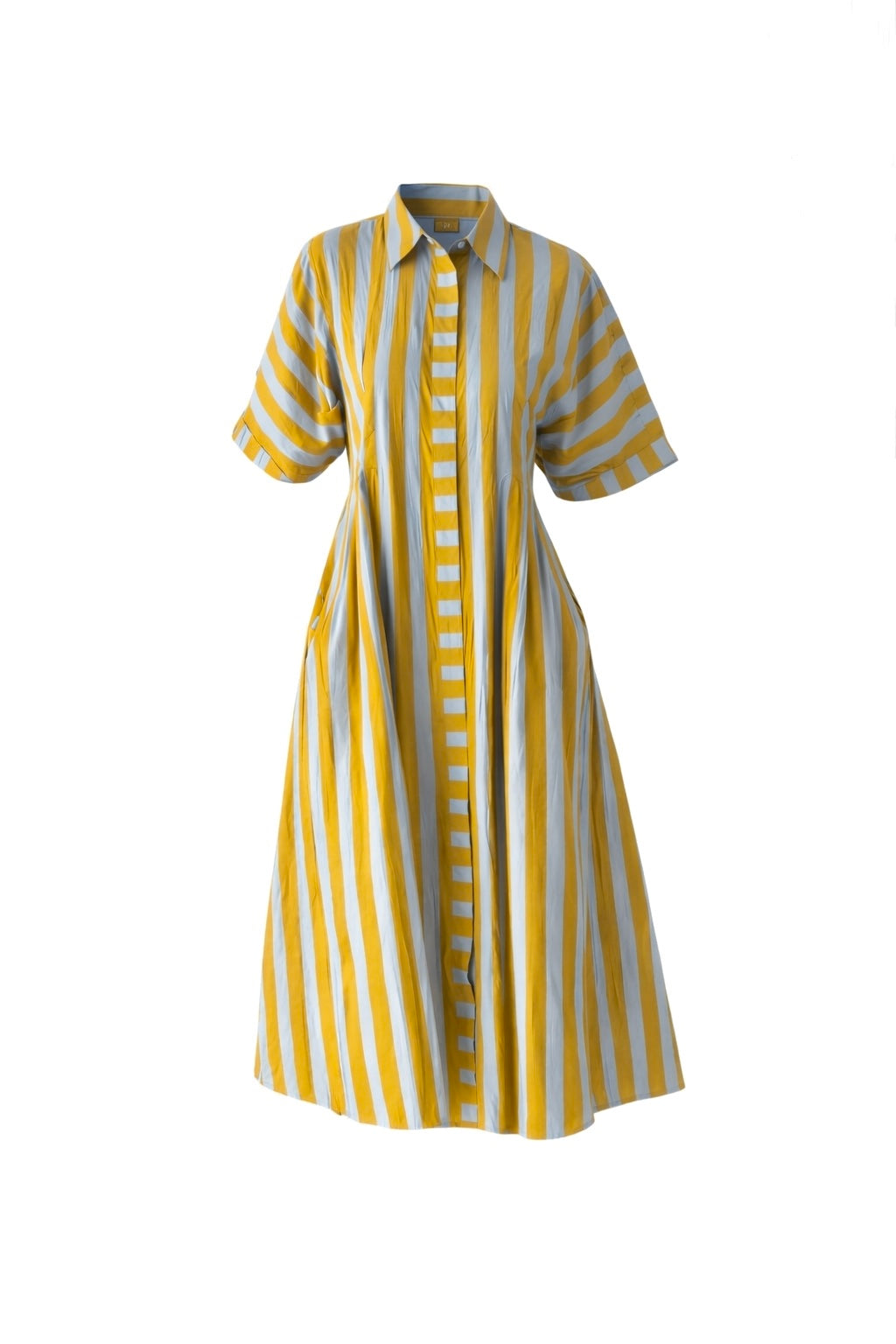 Golden Stripe Midi dress