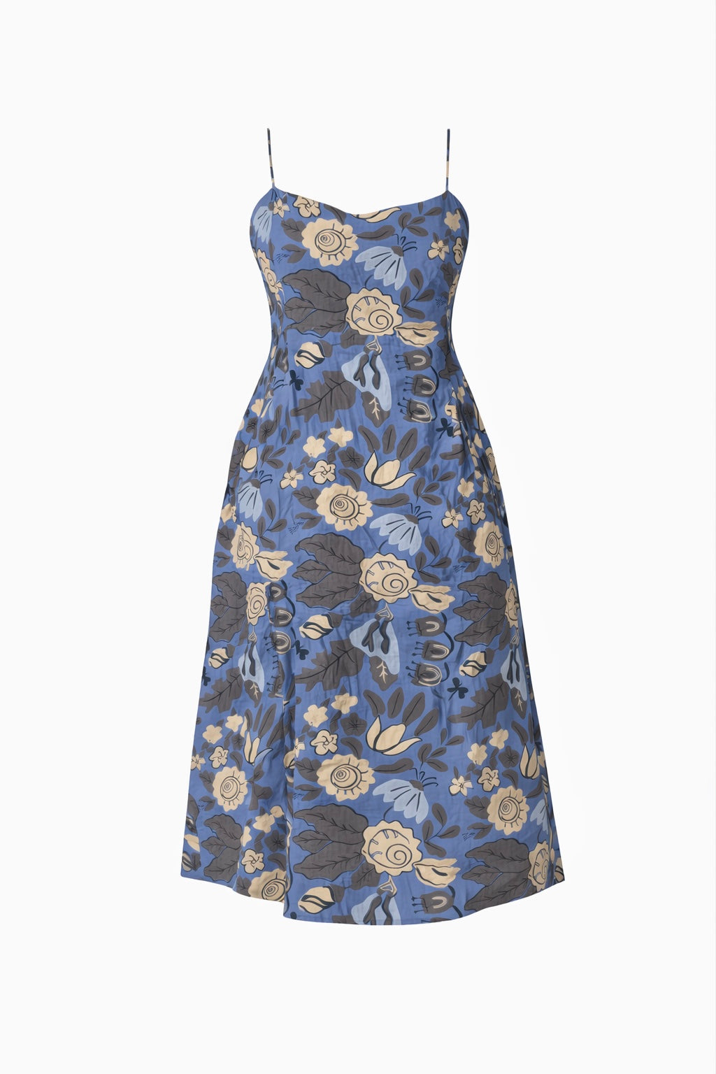Floral Graffiti Slip Dress
