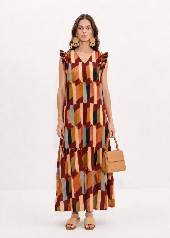 Retro Maxi Dress