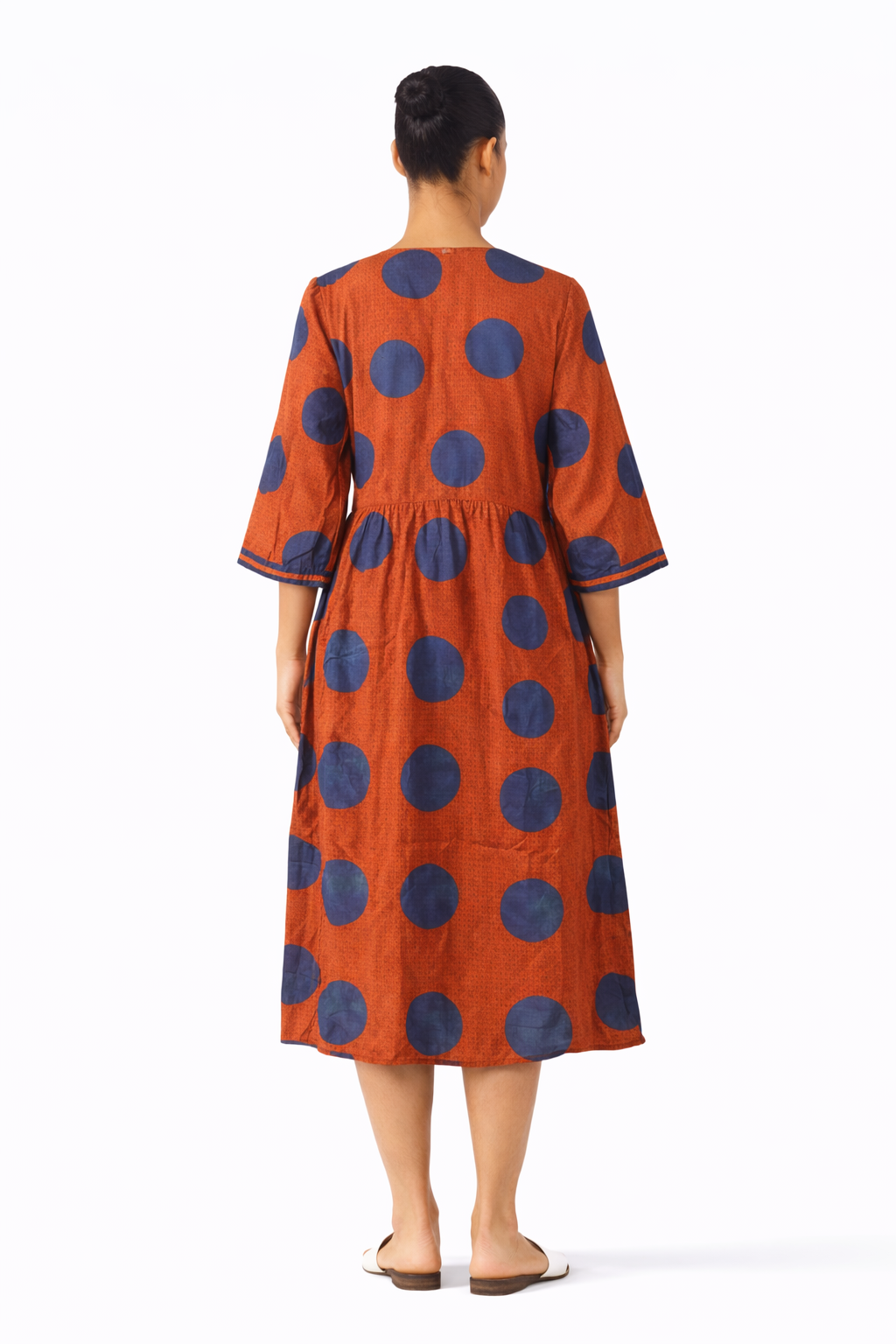 Rust Aura Midi Dress