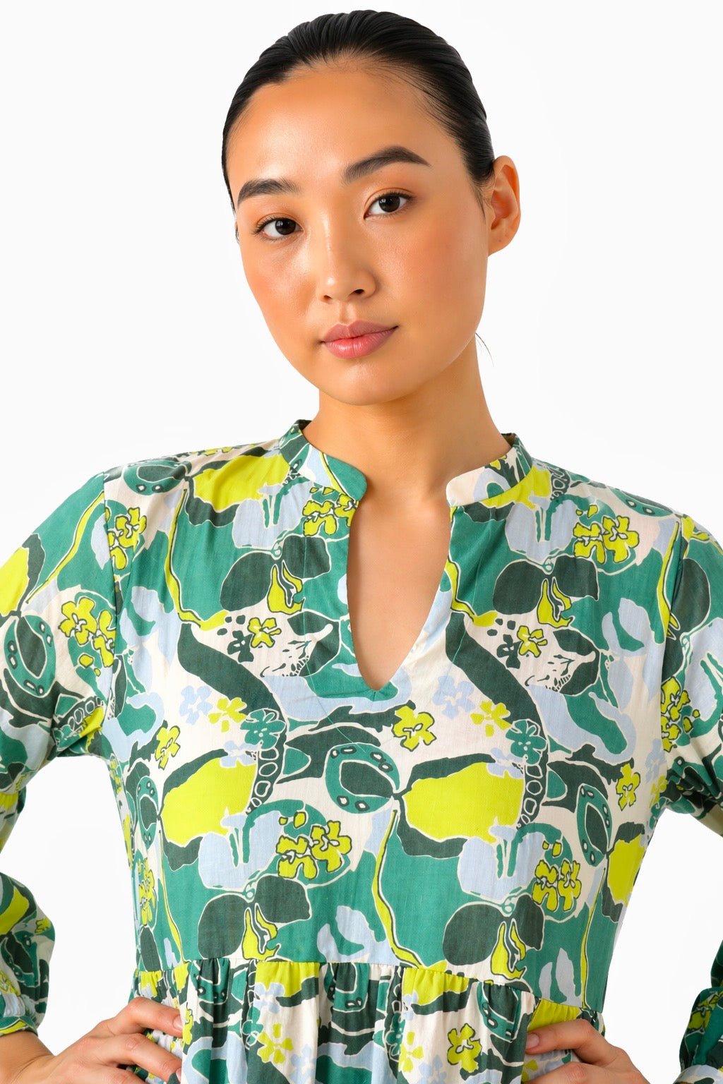 Green Cosmos Dress