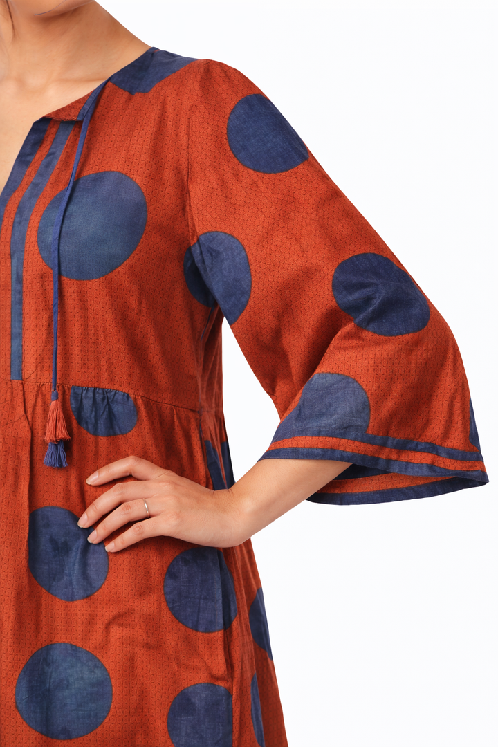 Rust Aura Midi Dress