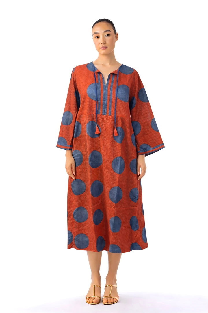 Rust Aura Midi Dress